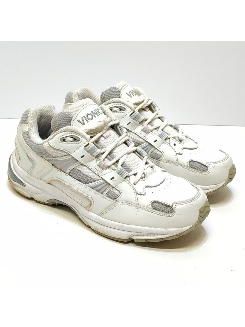 Vionic 23Walk Walking Sneaker Leather Mesh Upper Women 7.5W New Balance Insoles